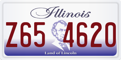 IL license plate Z654620