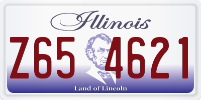 IL license plate Z654621