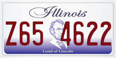IL license plate Z654622