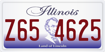 IL license plate Z654625
