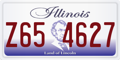 IL license plate Z654627