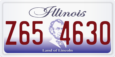 IL license plate Z654630
