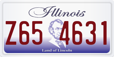 IL license plate Z654631