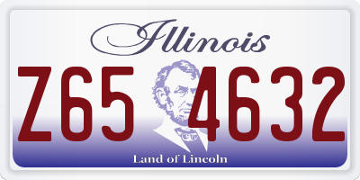 IL license plate Z654632
