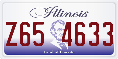 IL license plate Z654633
