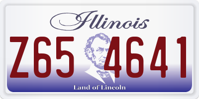 IL license plate Z654641
