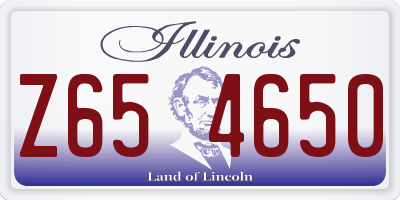 IL license plate Z654650