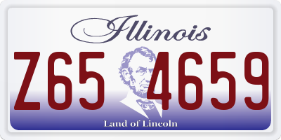 IL license plate Z654659