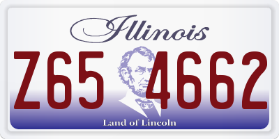 IL license plate Z654662