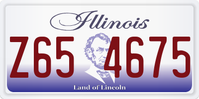 IL license plate Z654675