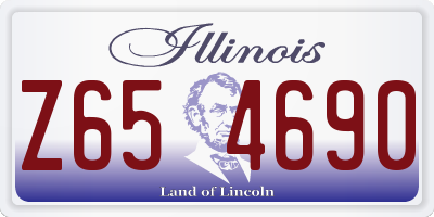 IL license plate Z654690
