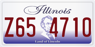 IL license plate Z654710