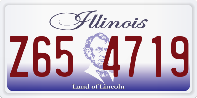 IL license plate Z654719