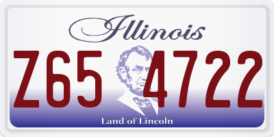 IL license plate Z654722