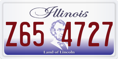 IL license plate Z654727