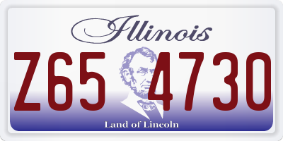 IL license plate Z654730
