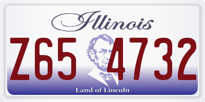 IL license plate Z654732