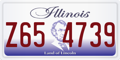 IL license plate Z654739