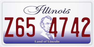 IL license plate Z654742