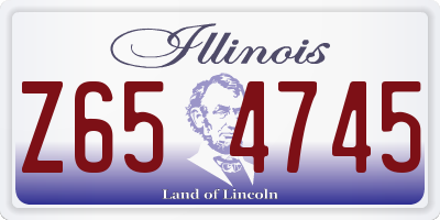 IL license plate Z654745
