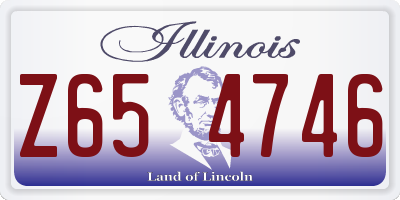 IL license plate Z654746