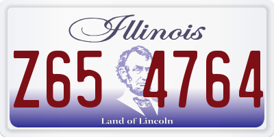 IL license plate Z654764