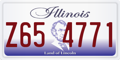 IL license plate Z654771