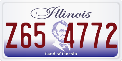 IL license plate Z654772