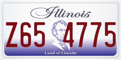 IL license plate Z654775
