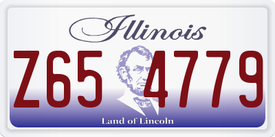 IL license plate Z654779