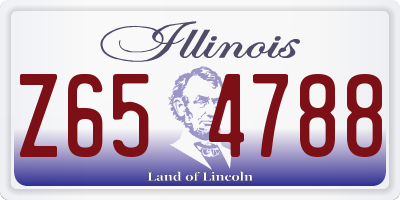 IL license plate Z654788