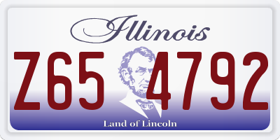 IL license plate Z654792
