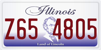 IL license plate Z654805