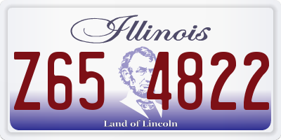 IL license plate Z654822