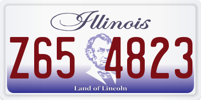 IL license plate Z654823
