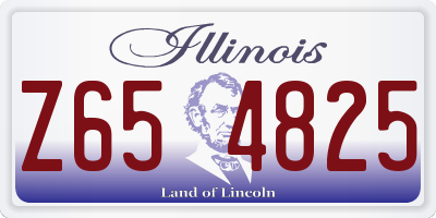 IL license plate Z654825