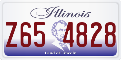 IL license plate Z654828