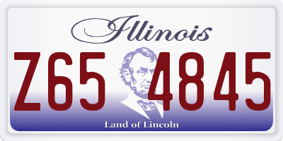 IL license plate Z654845