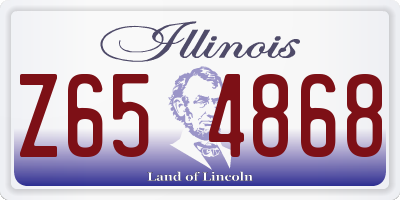 IL license plate Z654868