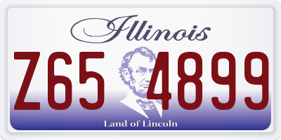 IL license plate Z654899