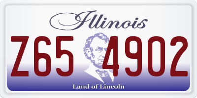 IL license plate Z654902
