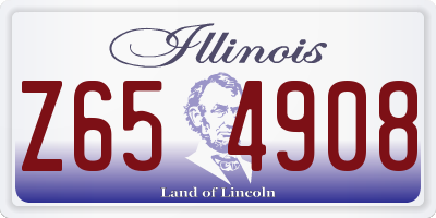 IL license plate Z654908