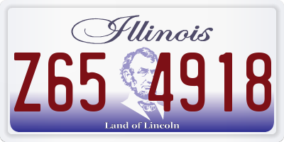 IL license plate Z654918