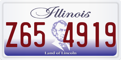 IL license plate Z654919