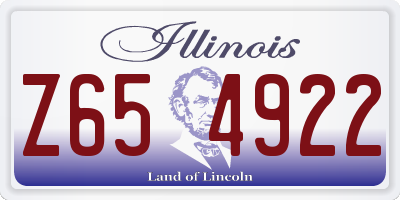 IL license plate Z654922