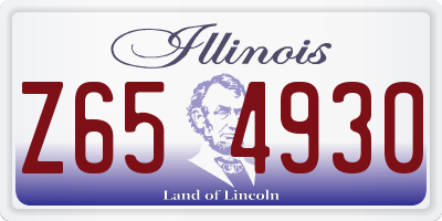 IL license plate Z654930