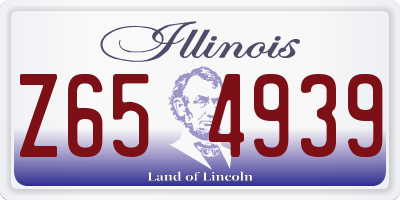 IL license plate Z654939