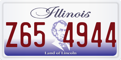 IL license plate Z654944