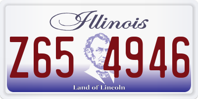 IL license plate Z654946