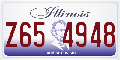 IL license plate Z654948